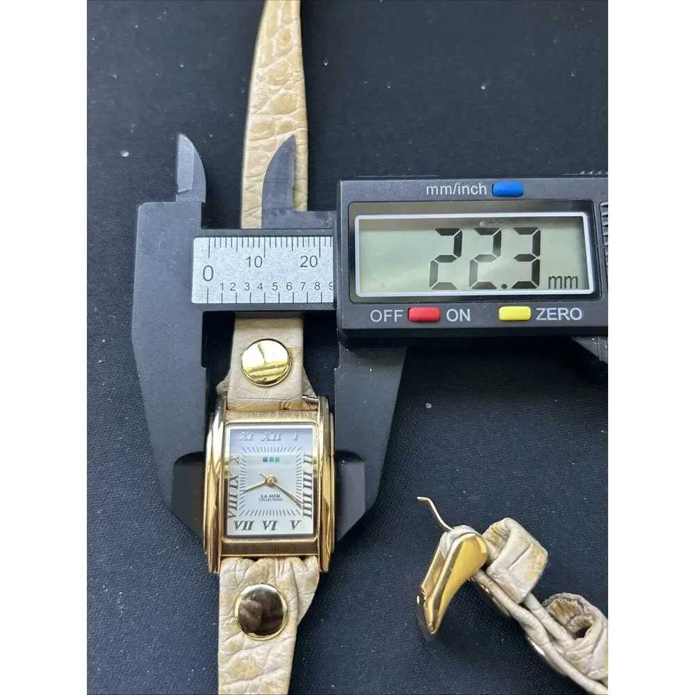 La Mer Gold Tone Women’s Wrap Style Quartz Watch